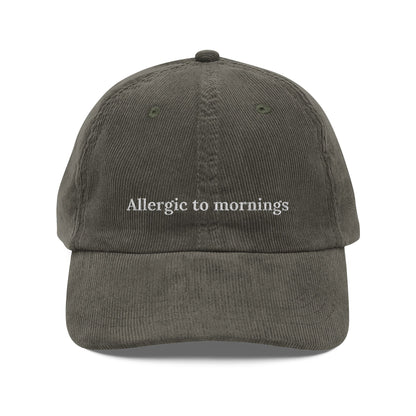 Allergic to mornings